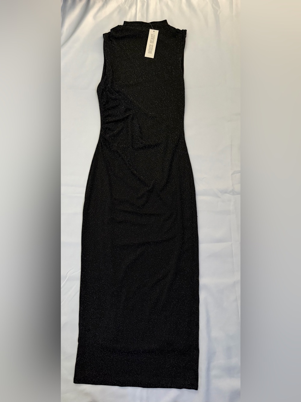 Derek Heart Black Sleeveless Sparkle Bodycon Dress